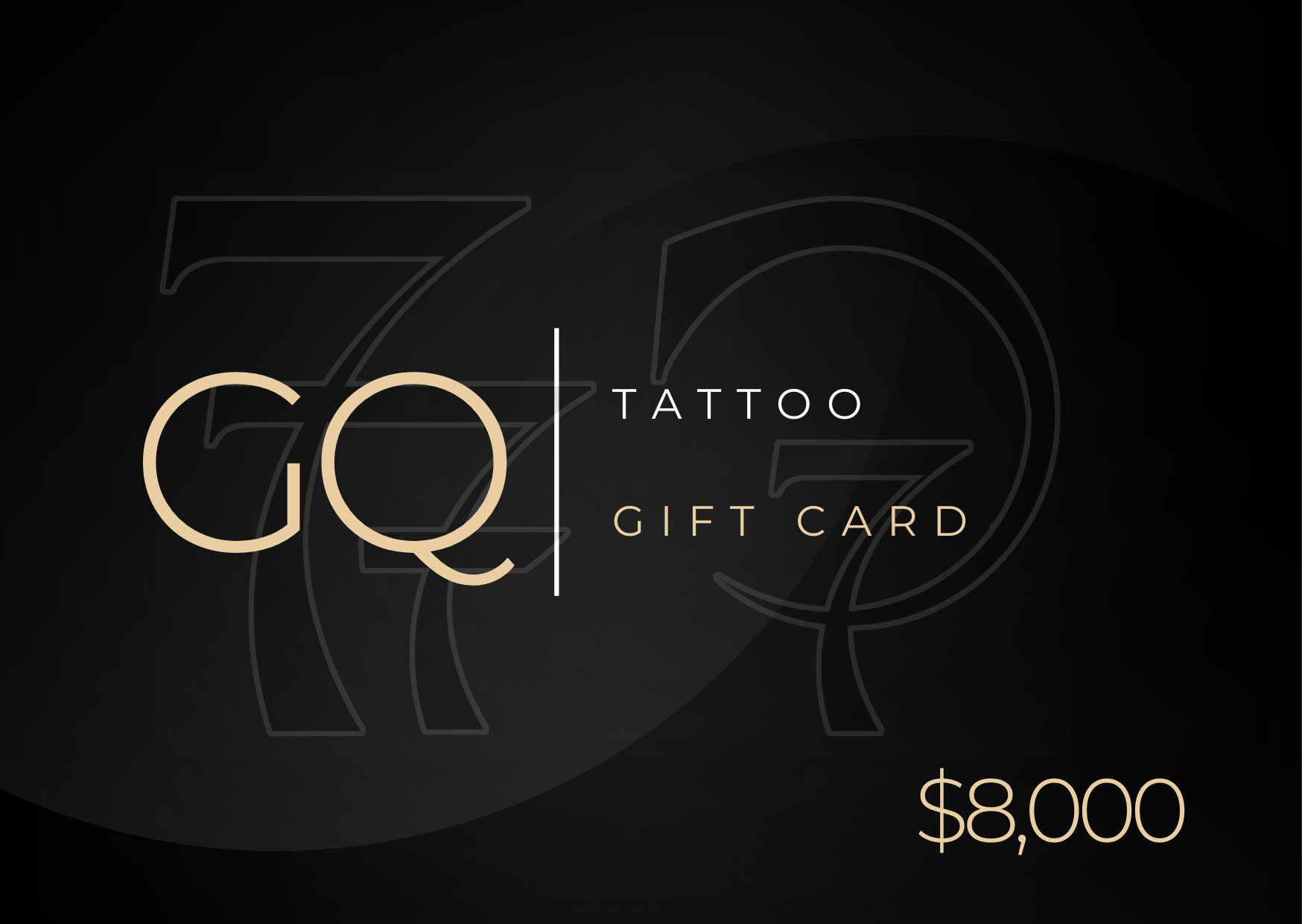 GQ tattoo gift card
